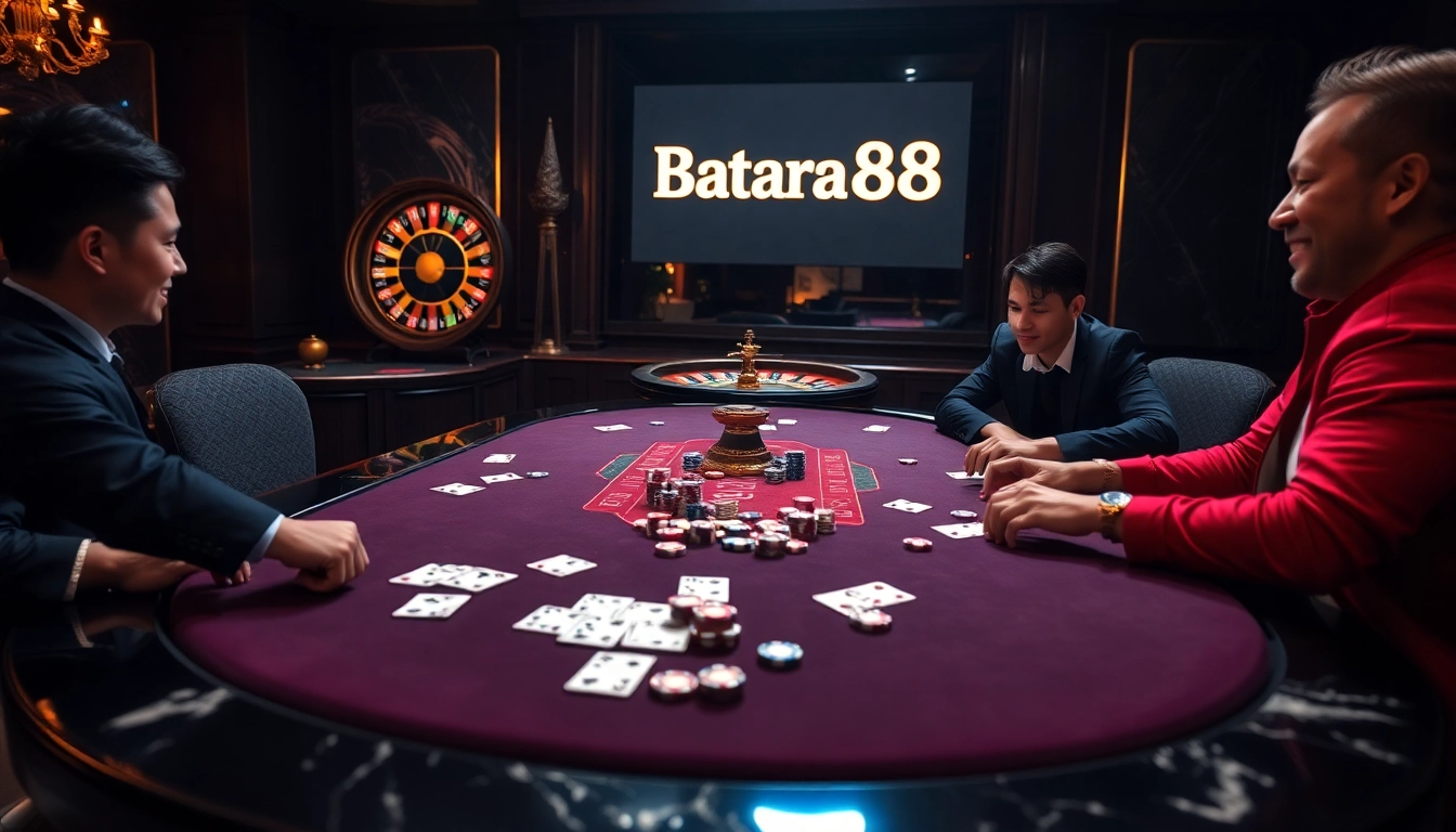 Experience thrilling gameplay at Batara88 with luxurious casino elements and excitement.