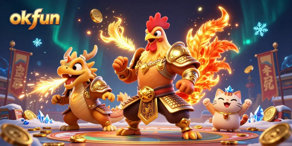 Engage in epic battles with ok fun characters in a vibrant fighting arena filled with golden rewards.
