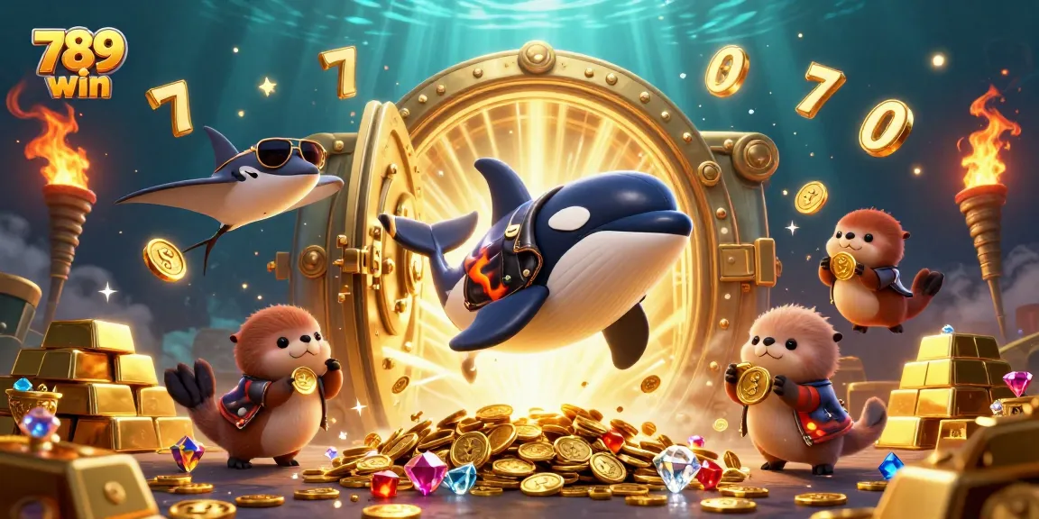 Experience thrilling wins at 789 win with epic underwater casino adventures featuring vibrant cartoon characters.