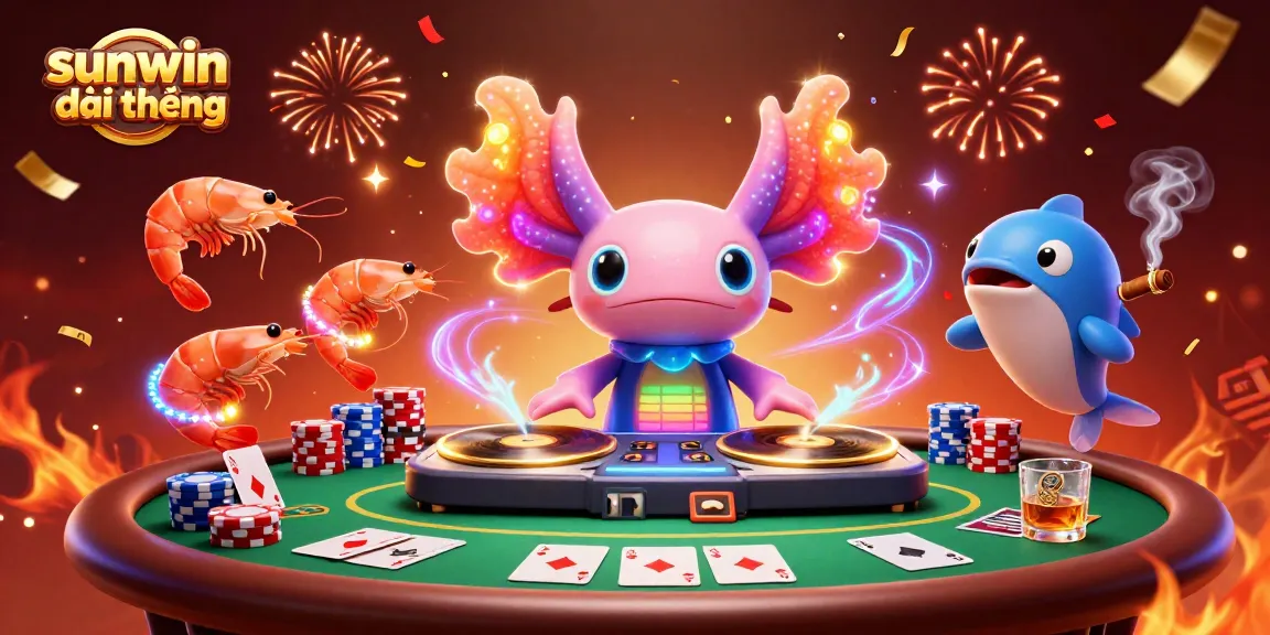 Experience the excitement of sunwin đổi thưởng with vibrant casino characters and dynamic gambling elements.