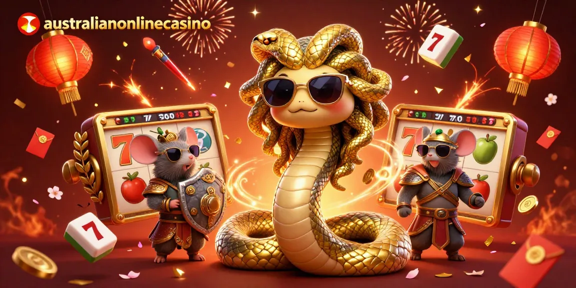 Experience thrilling games at australianonlinecasino with lively characters in a dynamic casino scene.
