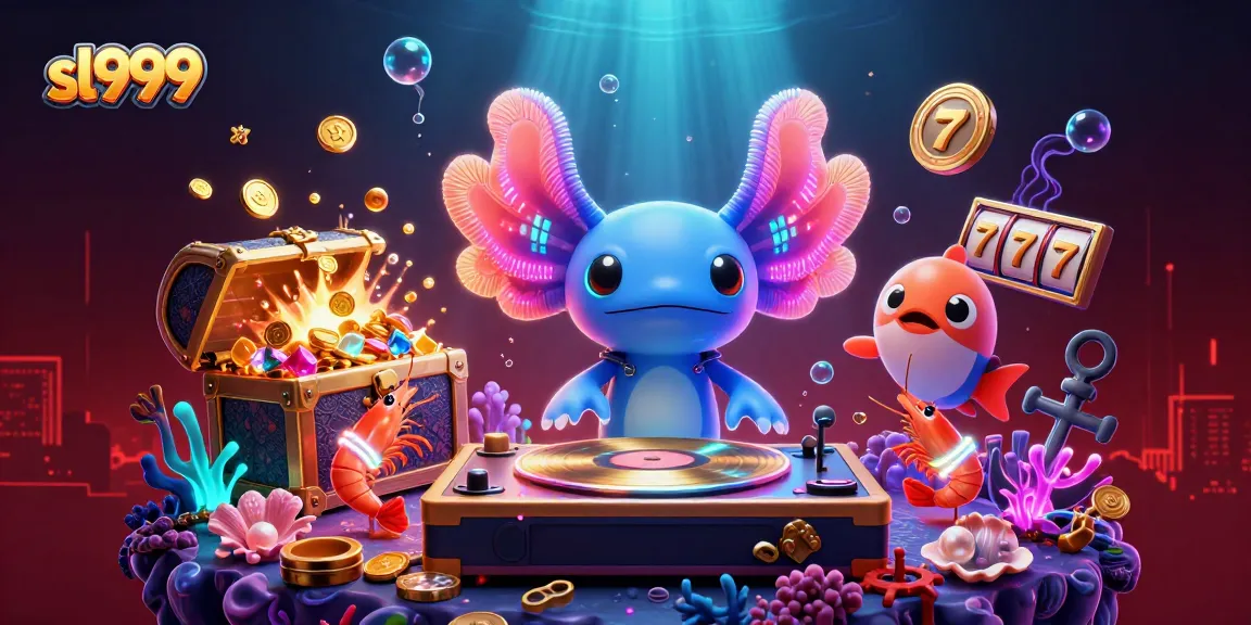 Experience thrilling wins with sl999 in this vibrant underwater casino scene.